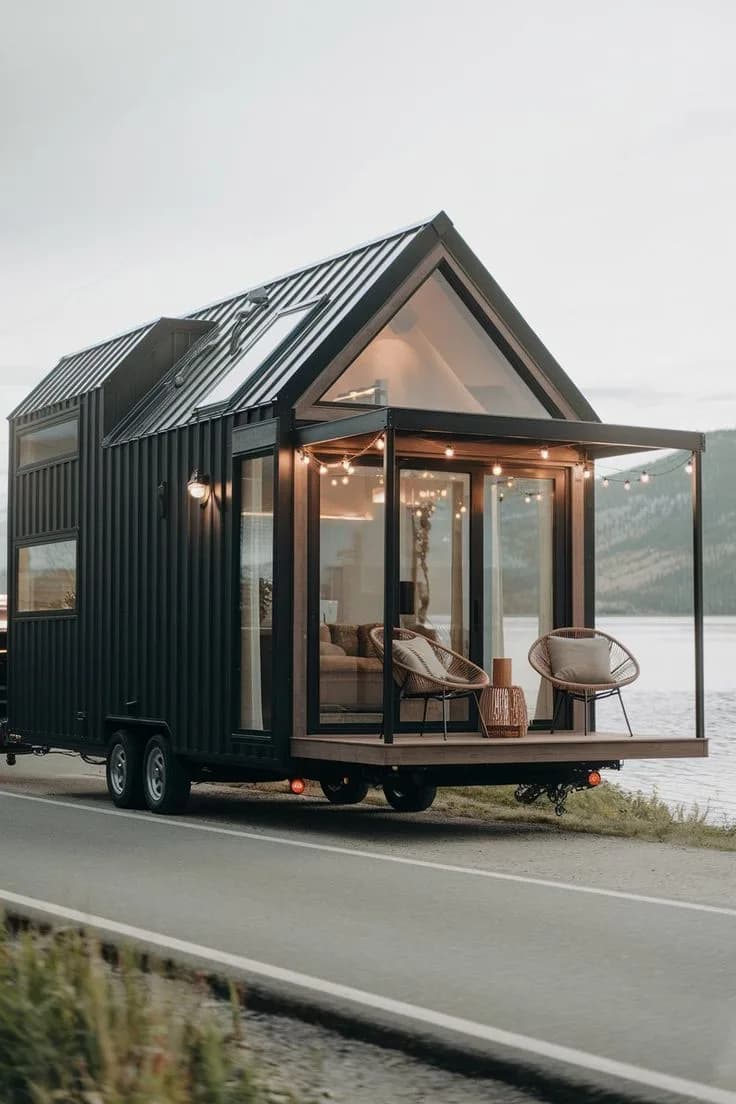 Tiny House / Wohncontainer auf Anhänger 3